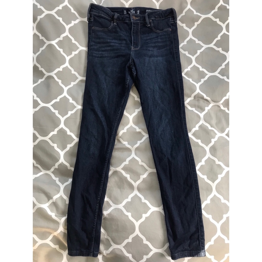 High Rise Jean Leggings ( dark blue)